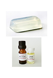 Sabun Yapım Seti-6 (şeffaf Sabun Bazı- Pembe Boya Ve Limon Esansı)