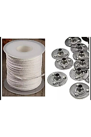 Mum Fitili  20 mt  200 Adet Fitil Tutacağı