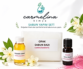 1kg Opak Sabun Bazı- Yasemin Esansı- Pembe Sabun Boyası