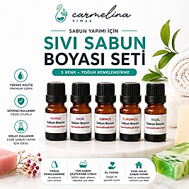 5'li Sabun Boyası Pembe-mor-kırımızı-turuncu-yeşil