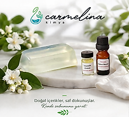 1kg Şeffaf Sabun Bazı Yapım Seti-2 (Pembe boya- Yasemin Esansı)