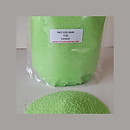 İnci Tozu Yeşil Mum Vanilya Esanslı 500gr