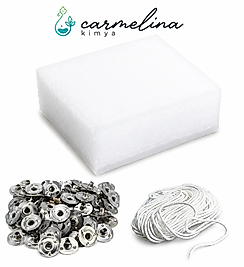 Mini Eko Paket 500gr Parafin-5 Adet Çıt Çıt- 1mt Fitil
