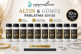 100ml Altın Gümüş Parlatma ve Temizleme Sıvısı- 10 adet