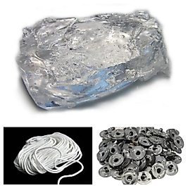 Eko Paket 1kg Jel Mum- 5mt Fitil-50 Adet Çıt Çıt Bir Arada