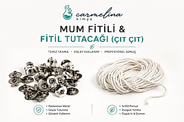 Mum Fiti 5mt Fitil Ve 50 Çıt Çıt (mum Yapım Malzemeleri)