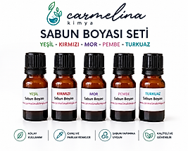 Sabun Boyası Seti-Turkuaz-Yeşil-Kırmızı-Pembe-Mor