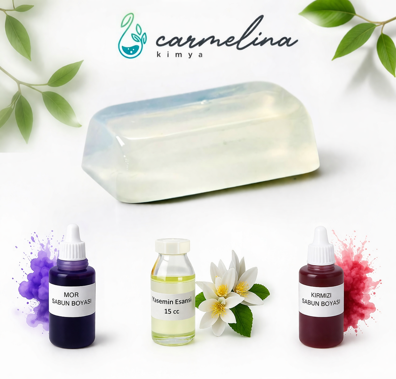 Sabun Yapım Kiti ( Şeffaf Sabun Bazı- Esans- Boya)