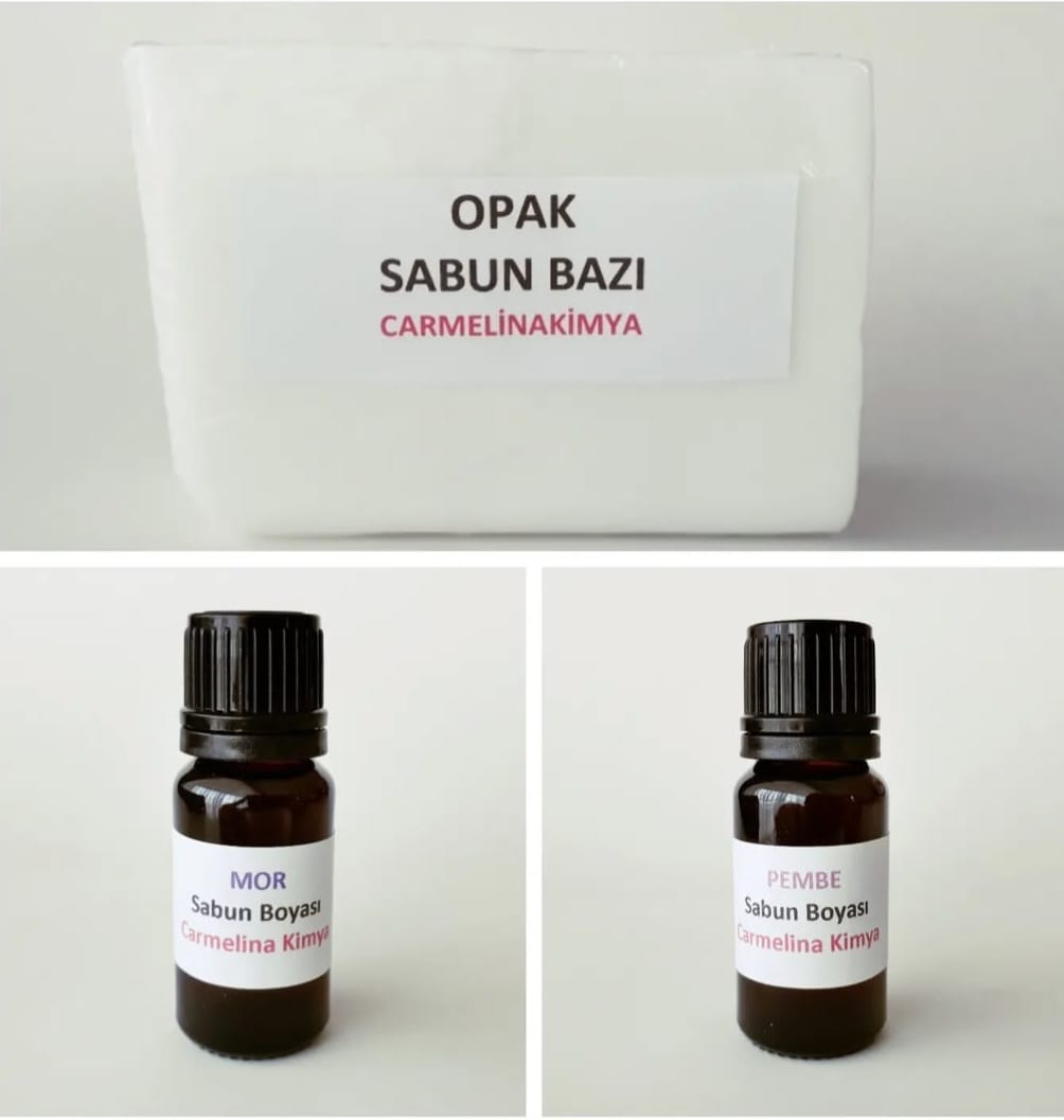 Opak Sabun Bazı Yapim Paketi ( Mor- Pembe)