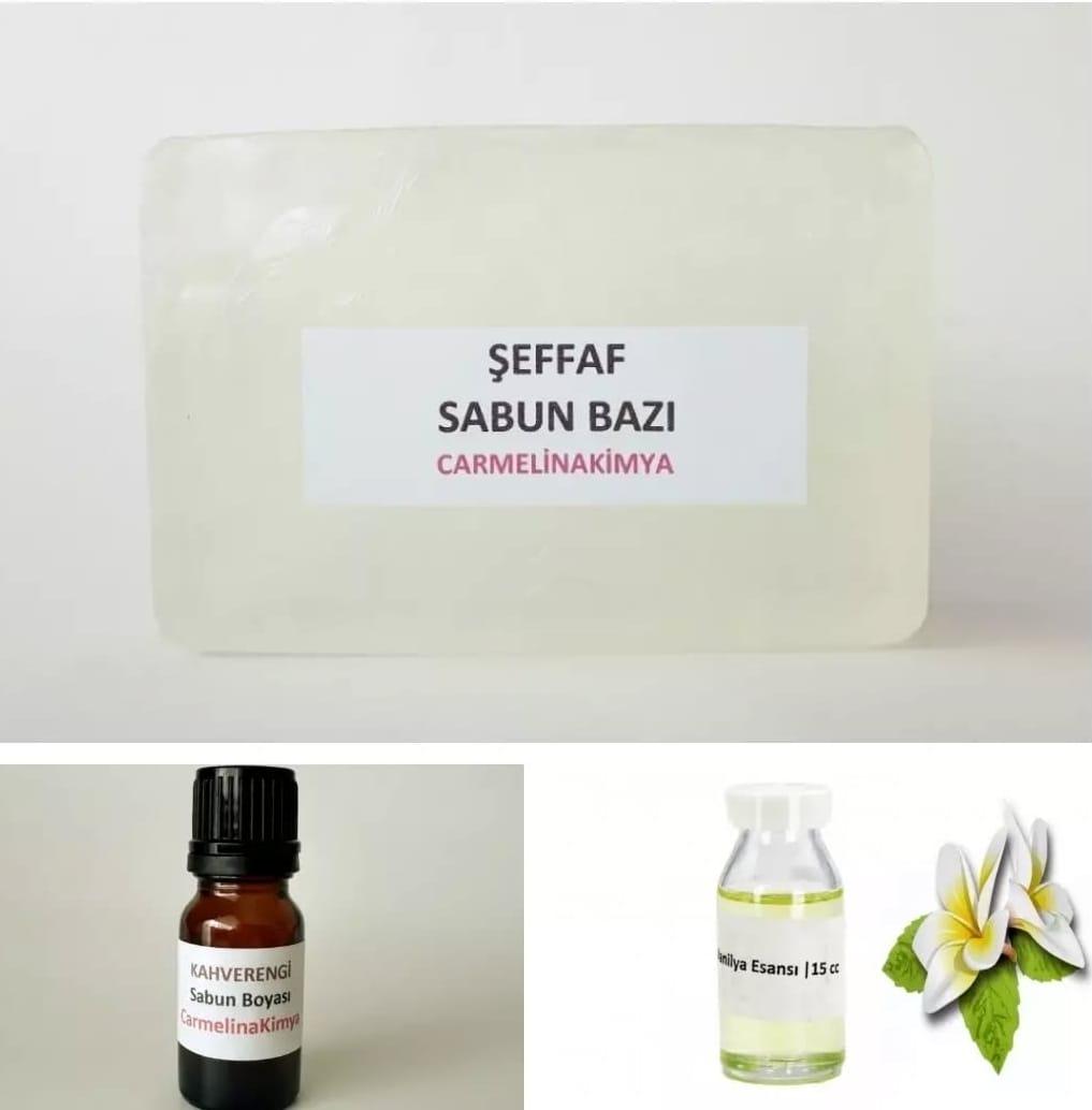 Sabun Yapim Seti Kahverengi Boya Ve Vanilya Esansı