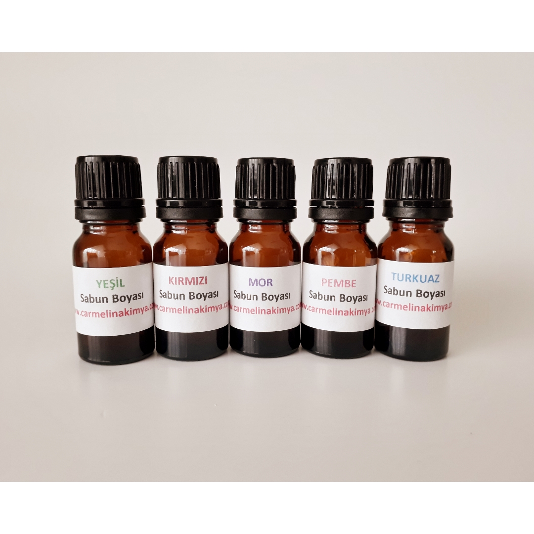 Sabun Boyası Seti-turkuaz-yeşil-kırmızı-pembe-mor