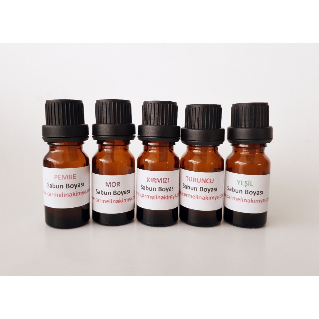 5'li Sabun Boyası Pembe-mor-kırımızı-turuncu-yeşil
