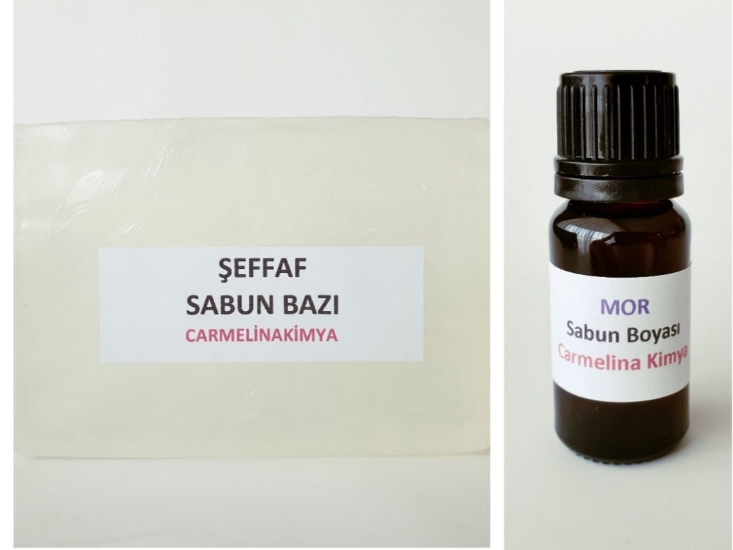 Şeffaf Sabun Bazı Ve Mor Sabun Boyası