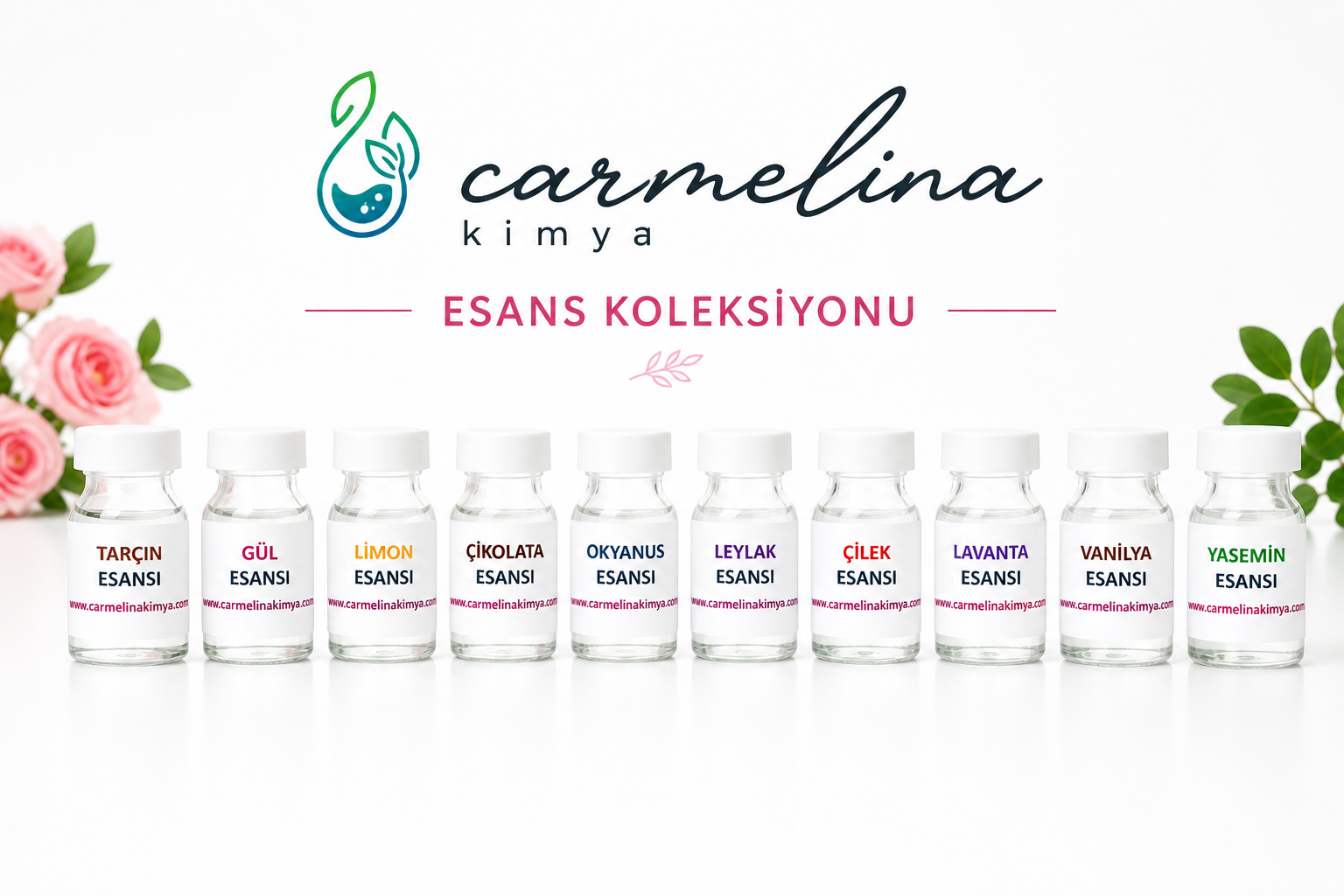 10'lu Mum Esans Set (Vanilya-Çilek-gül-Leylak-Çilek-Tarçın-Okyanus-Yasemin-Lavanta-Çikolata)